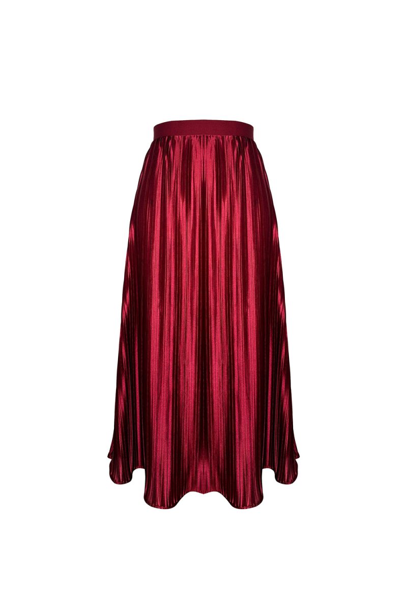 Luxe Burgundy Skirt