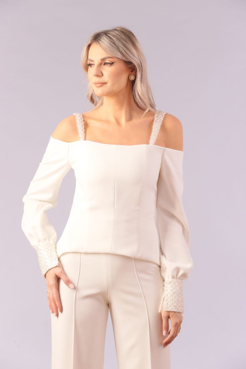 White Noelle Top