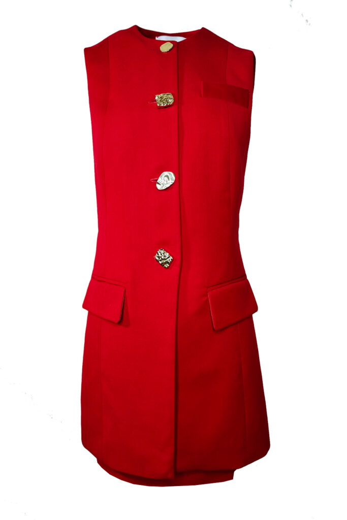 Tiffany Vest Red Set